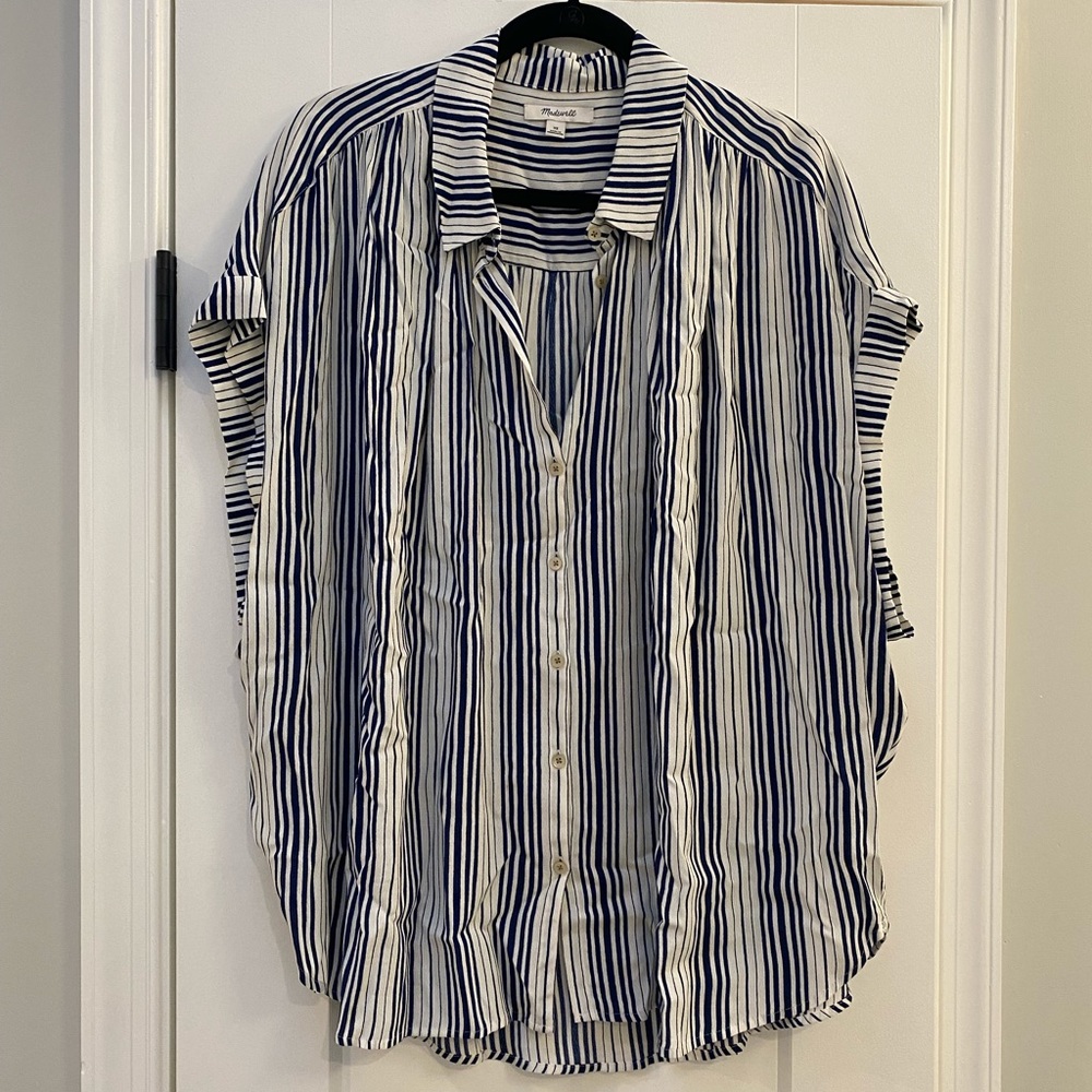 NWOT Madewell central drapey shirt